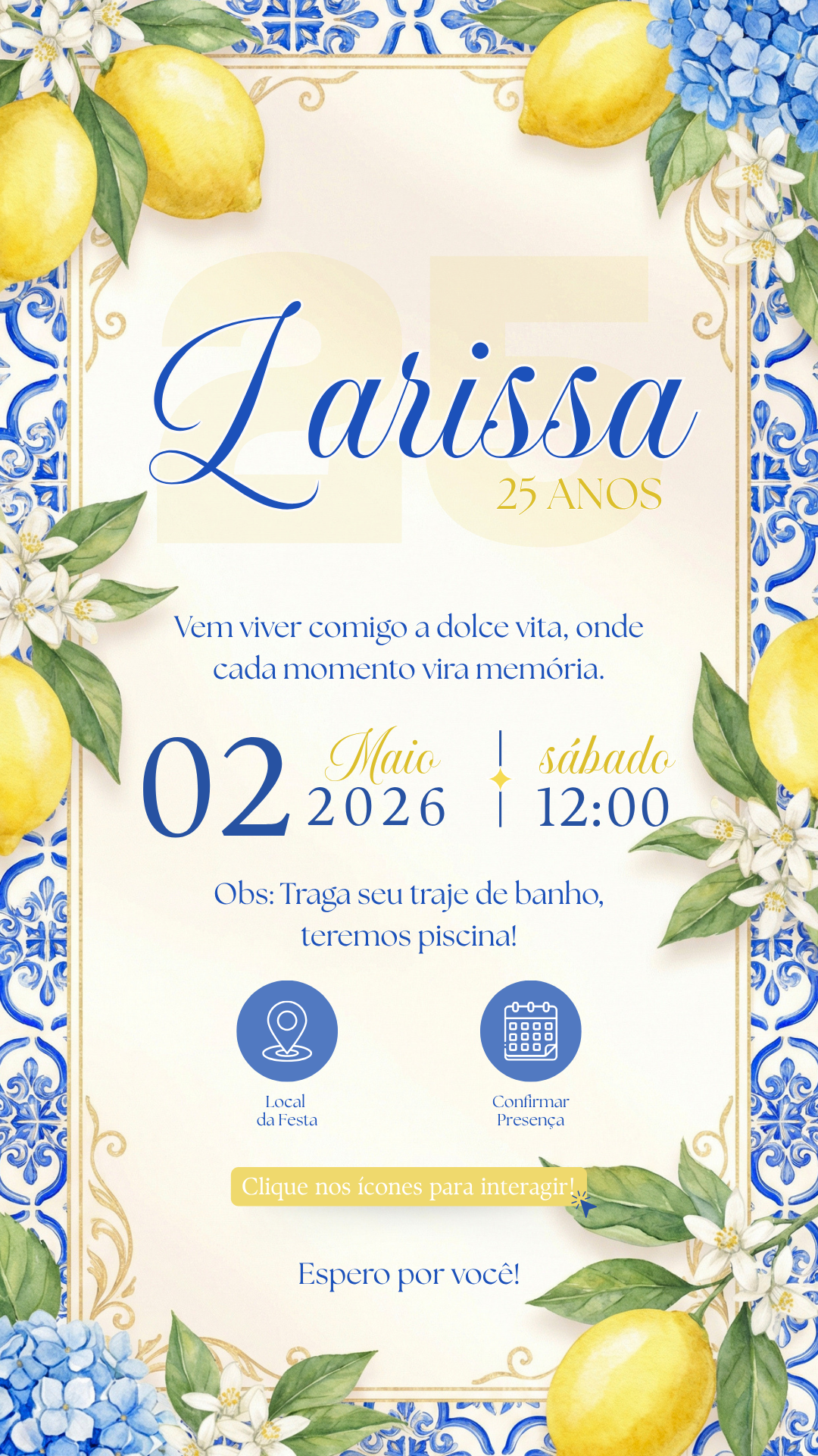 Convite Larissa